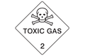Dangerous Goods Sign Toxic Gas 2