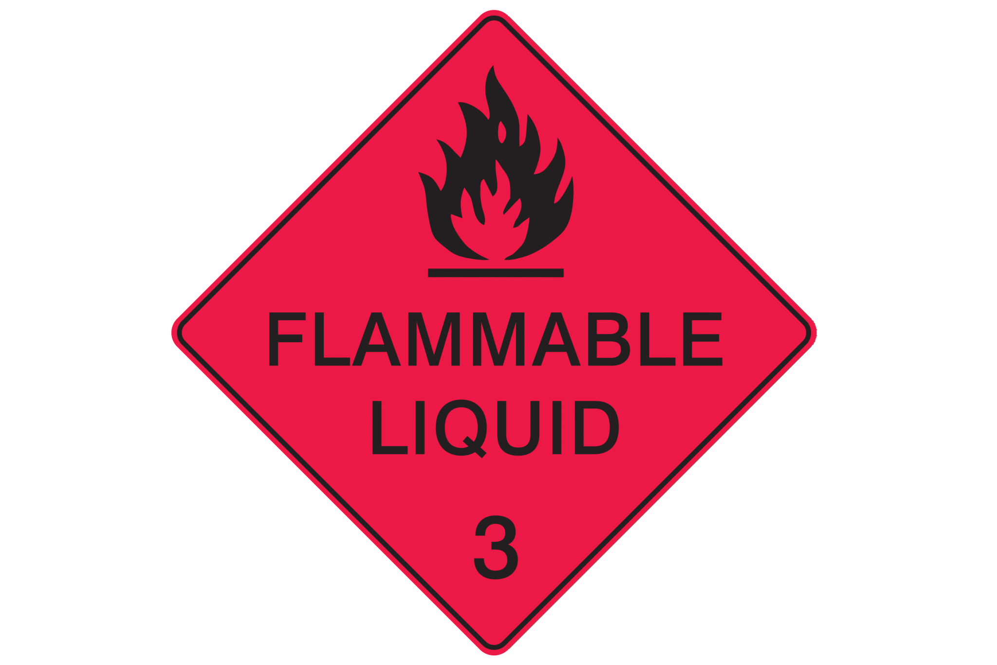 Dangerous Good Sign Flammable Liquid 3