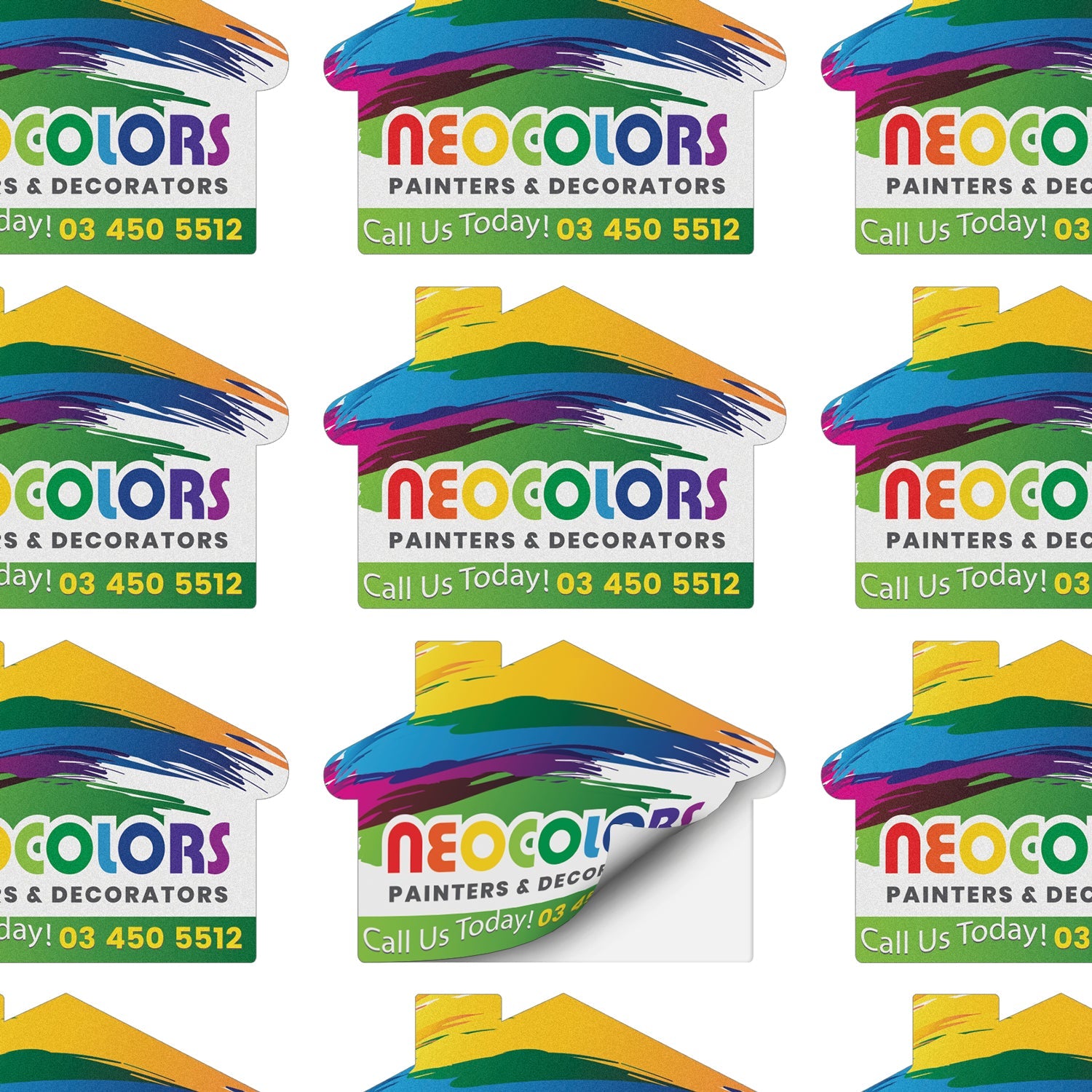 AD Labels 70 x 50mm - House Shaped (2)