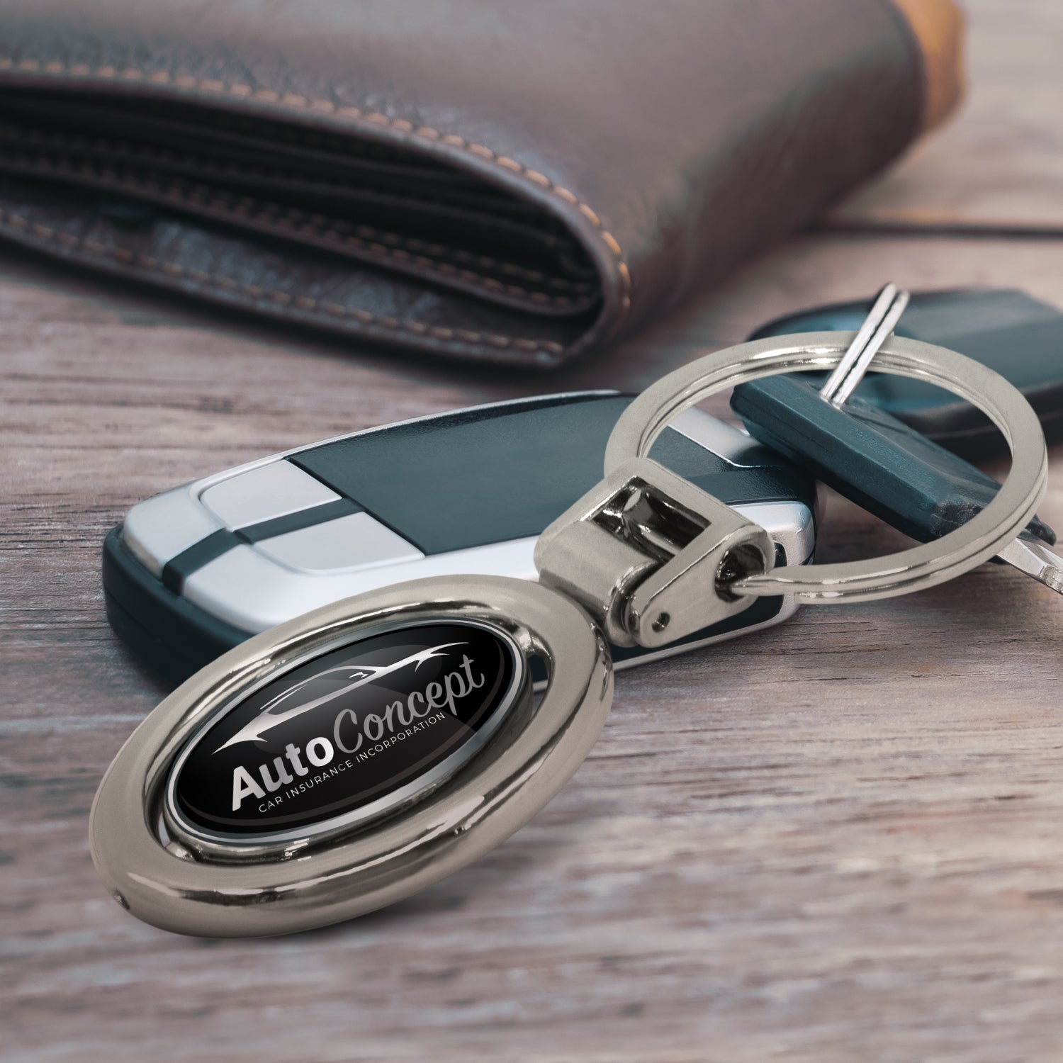 Spinning Metal Key Ring (3)