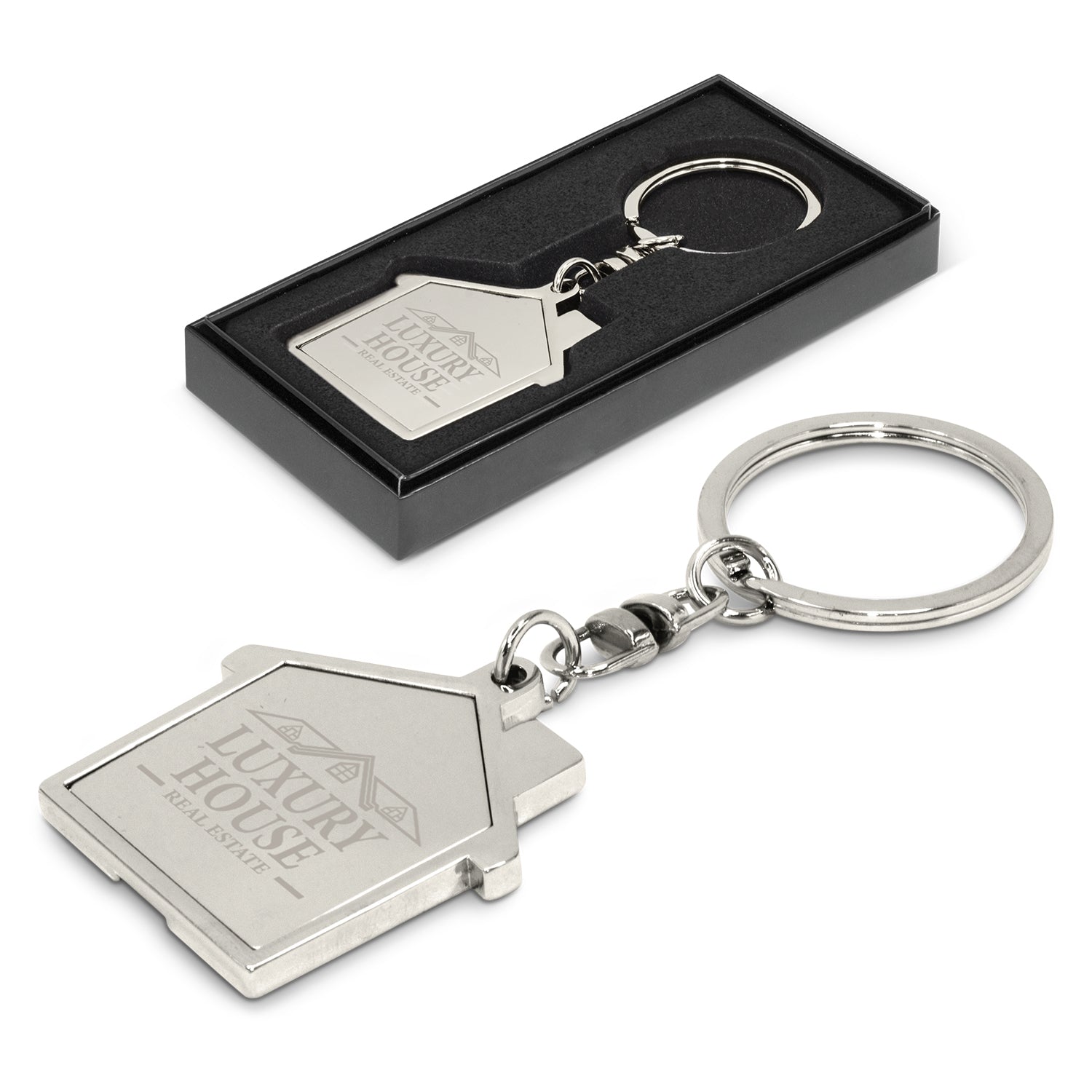 House Metal Key Ring (3)