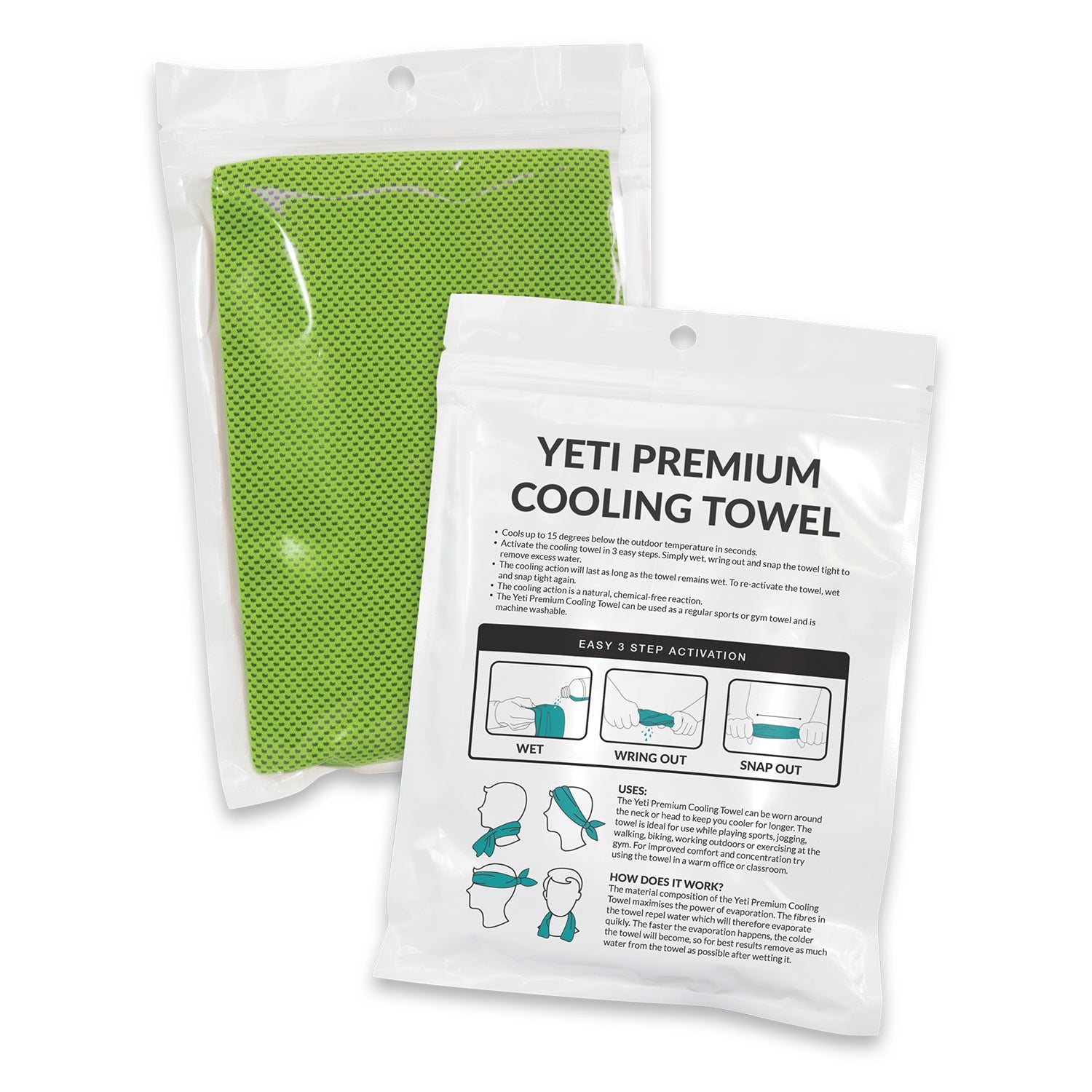 Yeti Premium Cooling Towel - Pouch (12)