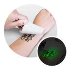 Temporary Tattoo Glow in the Dark - 51mm x 76mm (2)