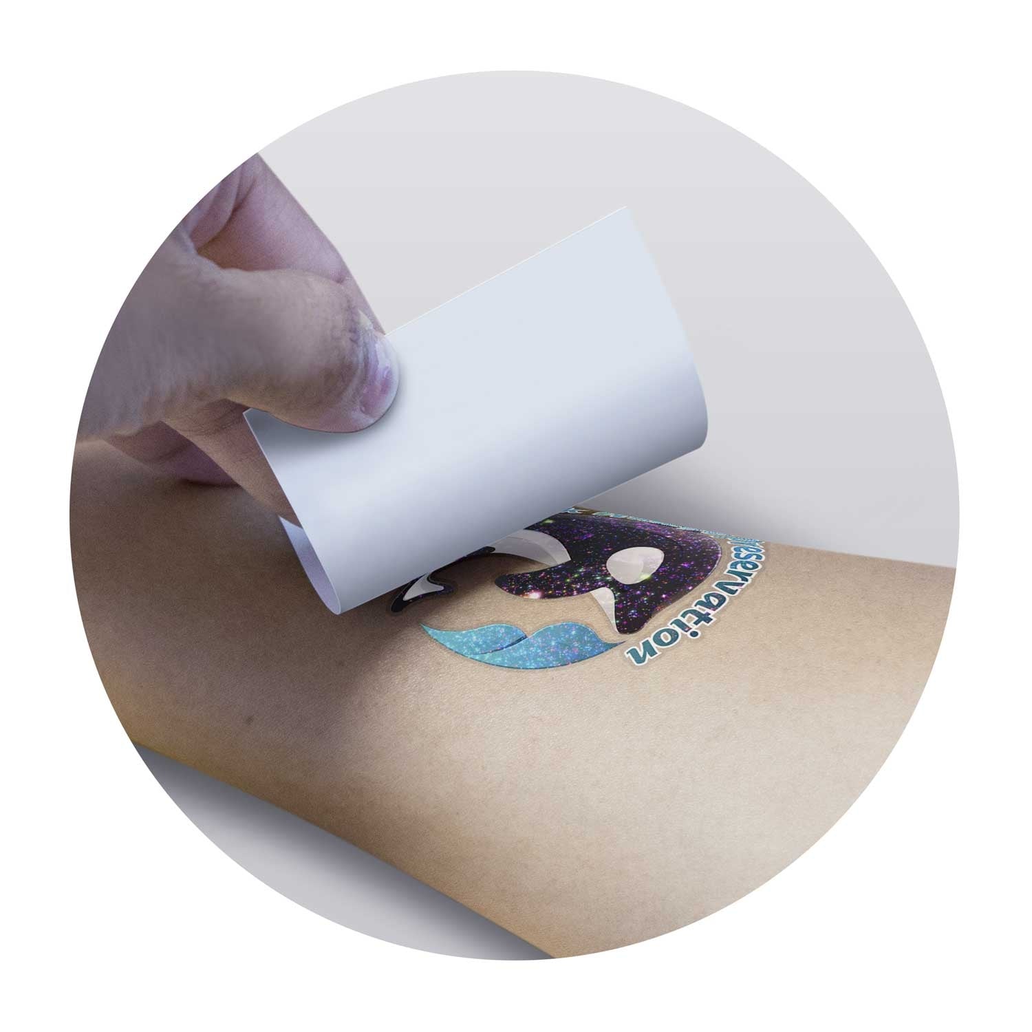 Temporary Tattoo Glitter - 51mm x 51mm (2)