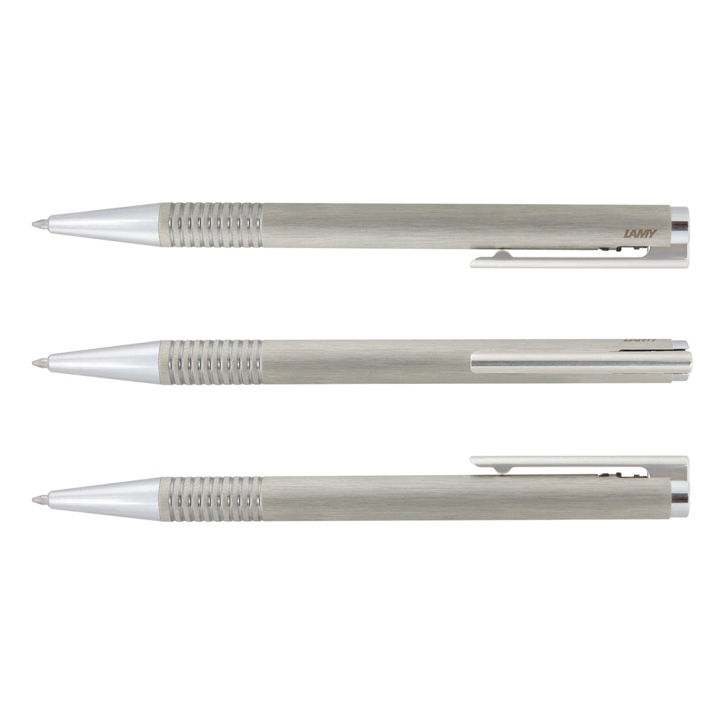 LAMY Logo Pen - Brushed Steel (2)
