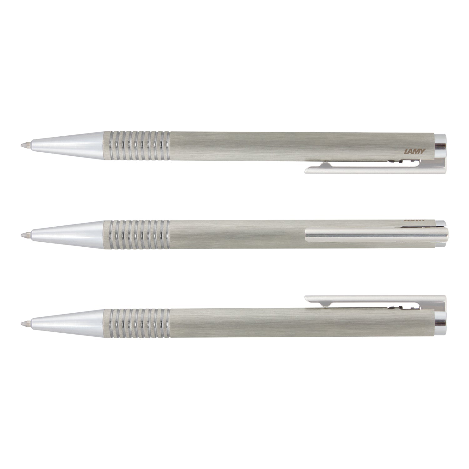LAMY Logo Pen - Brushed Steel (2)