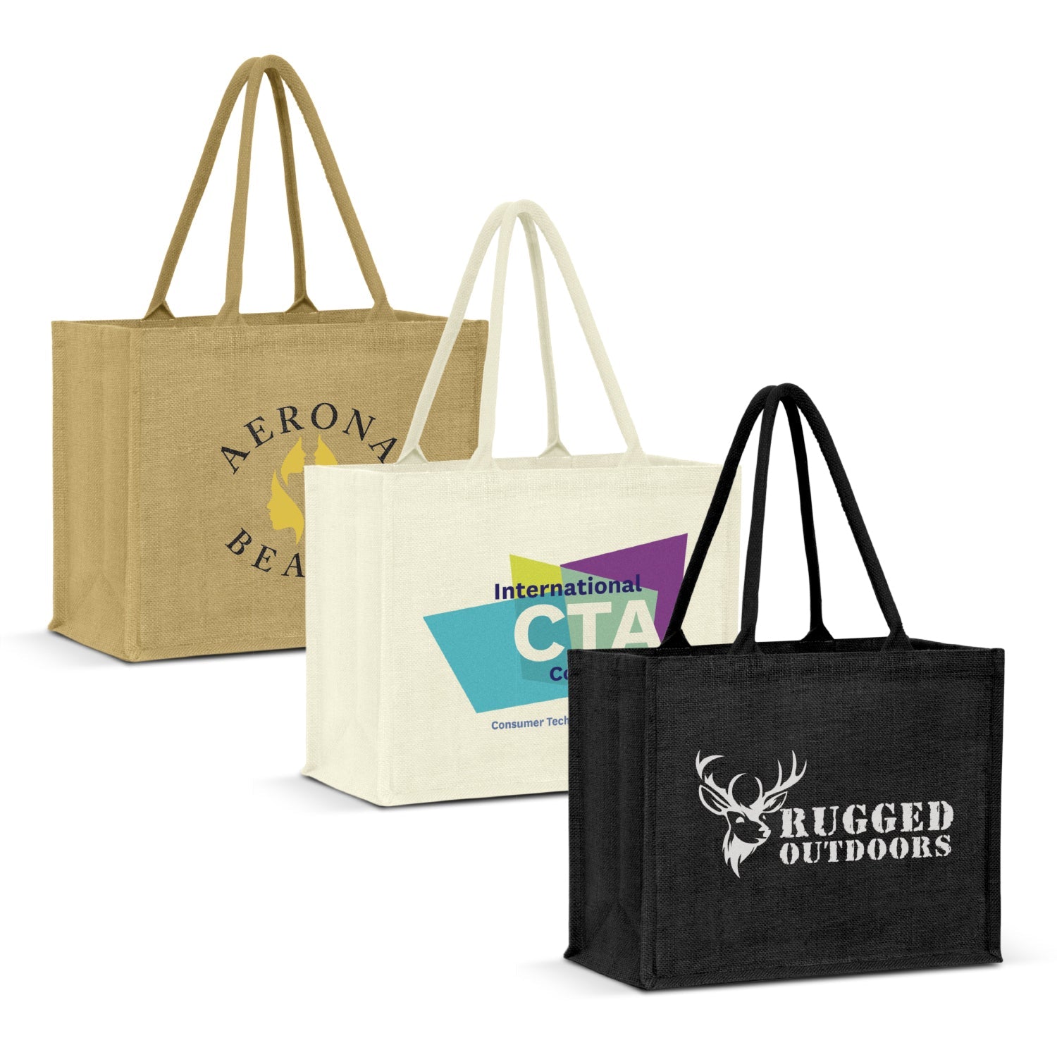 Torino Jute Tote Bag - Colour Match (2)