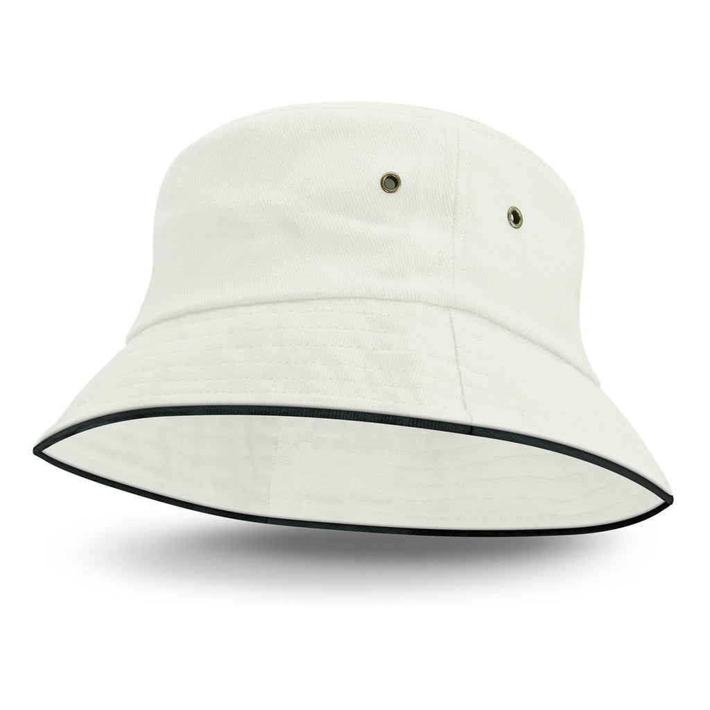 Bondi Bucket Hat - Black Sandwich Trim (3)