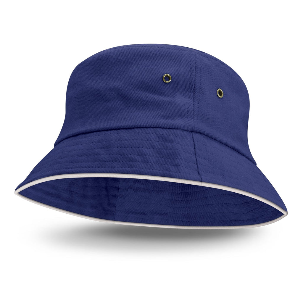 Bondi Bucket Hat - White Sandwich Trim (4)