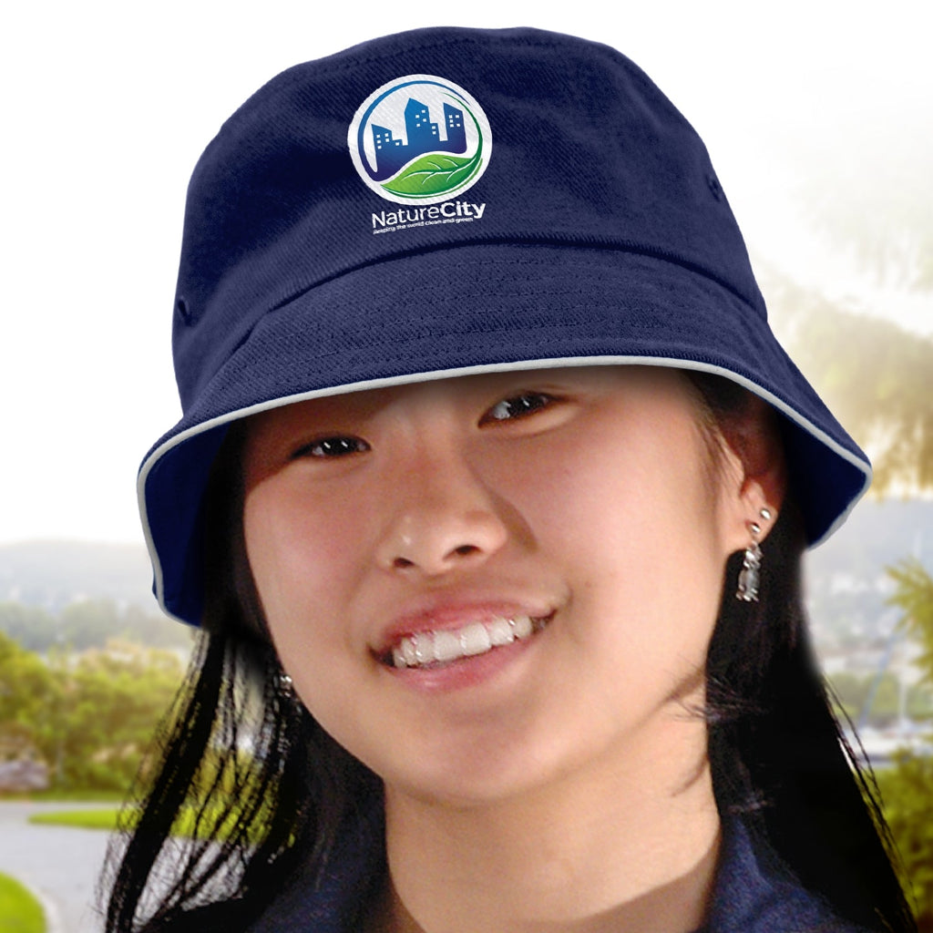 Bondi Bucket Hat - White Sandwich Trim (7)