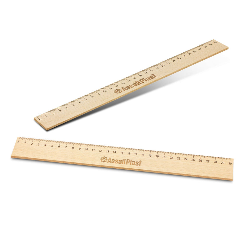 Wooden 30cm Ruler (2)