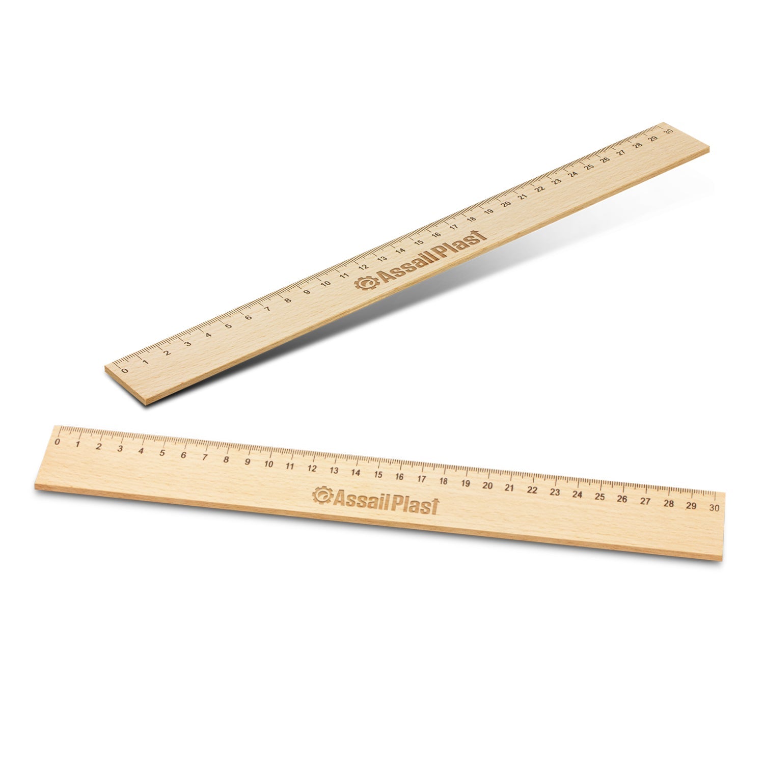 Wooden 30cm Ruler (2)