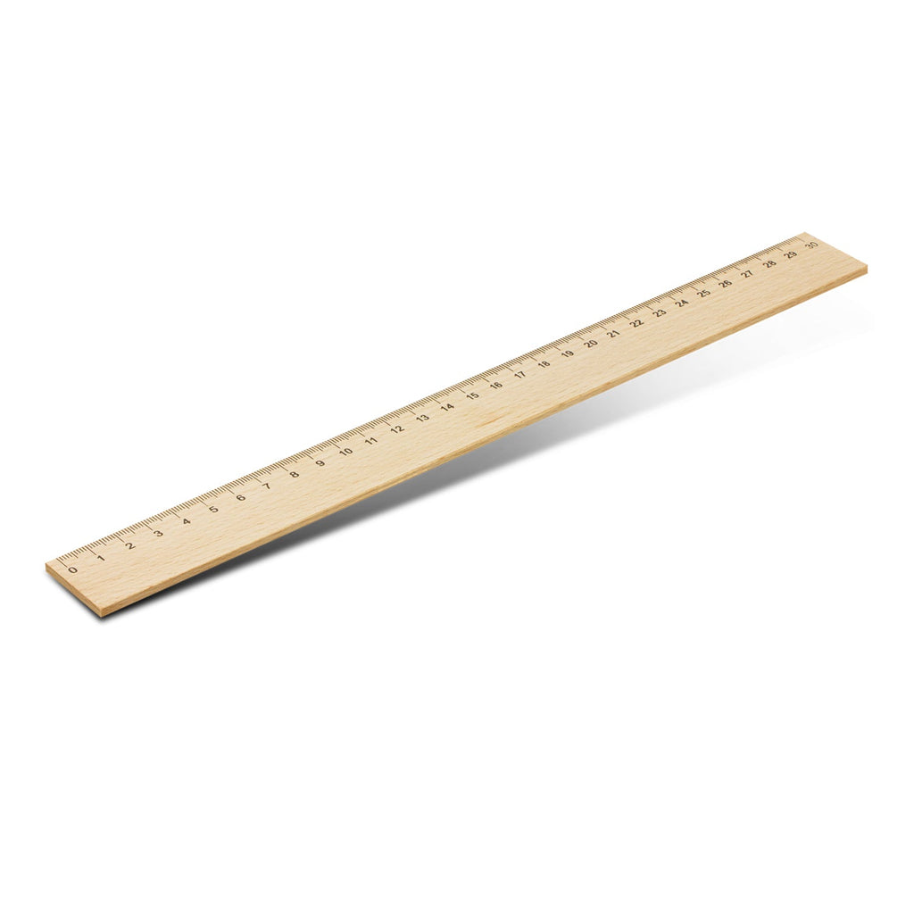 Wooden 30cm Ruler (3)