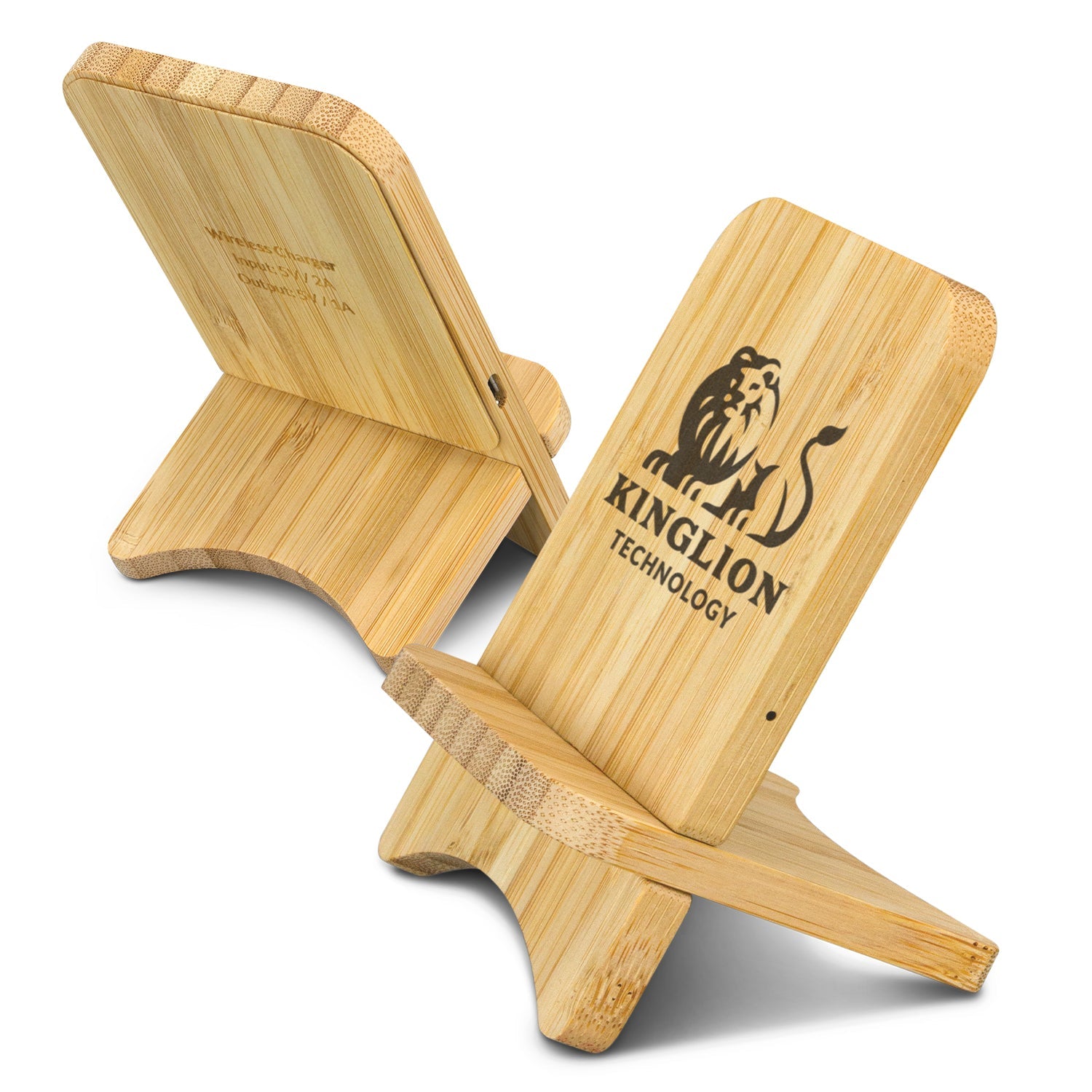 Bamboo Wireless Charging Stand (2)