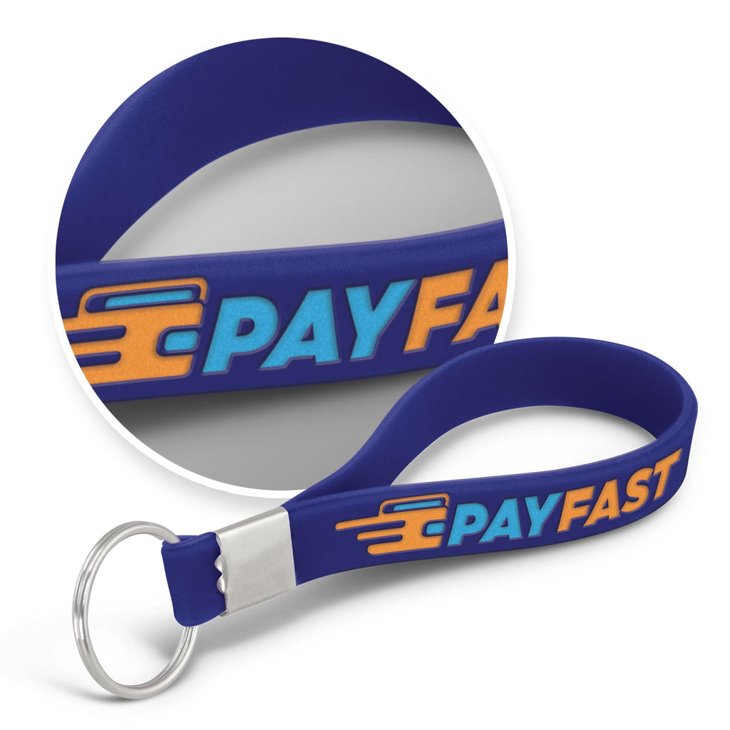 Silicone Key Ring - Debossed (15)