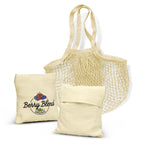 Cotton Mesh Foldaway Tote Bag (2)