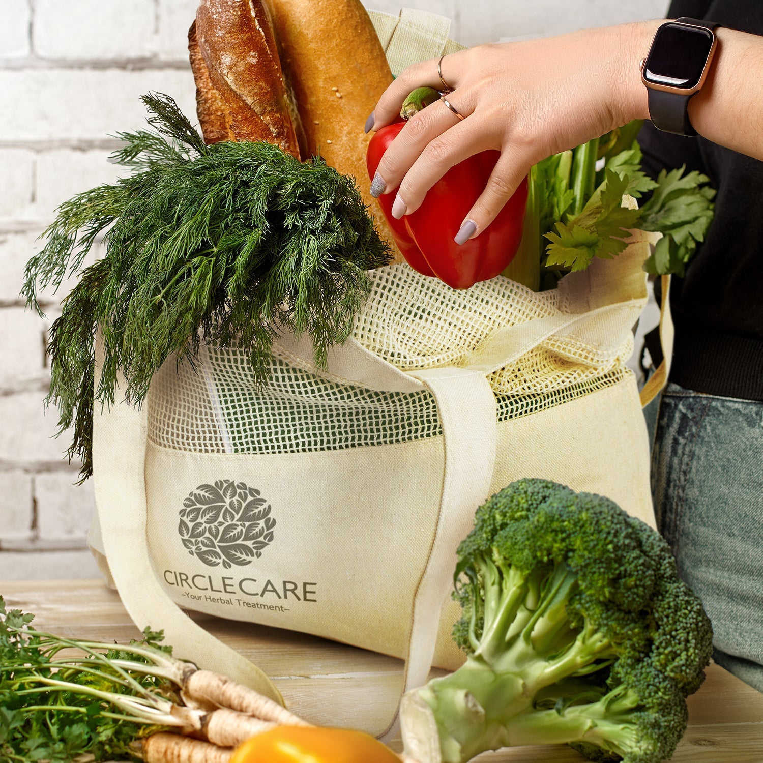 Laurel Cotton Tote Bag (4)