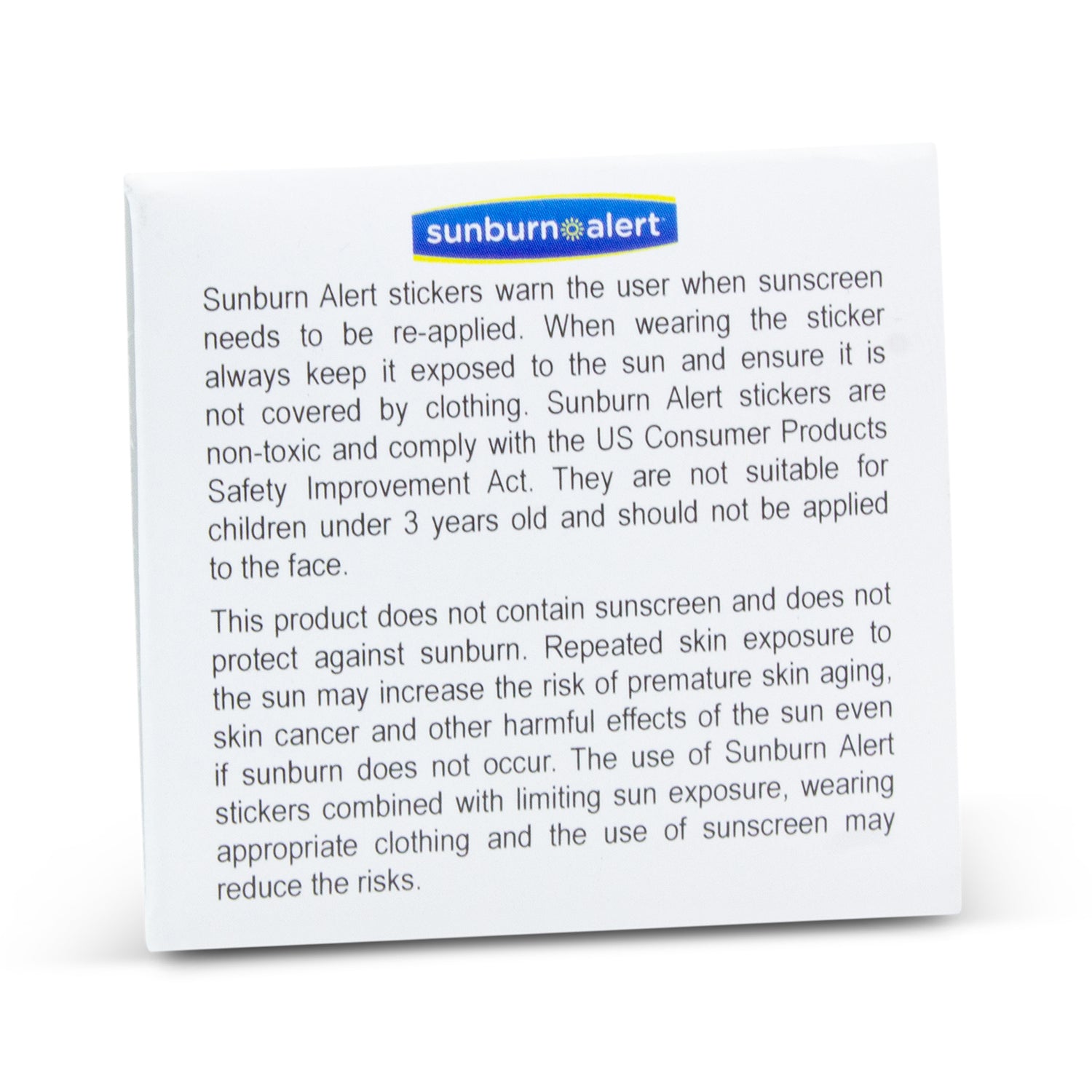 Sunburn Alert Stickers (3)