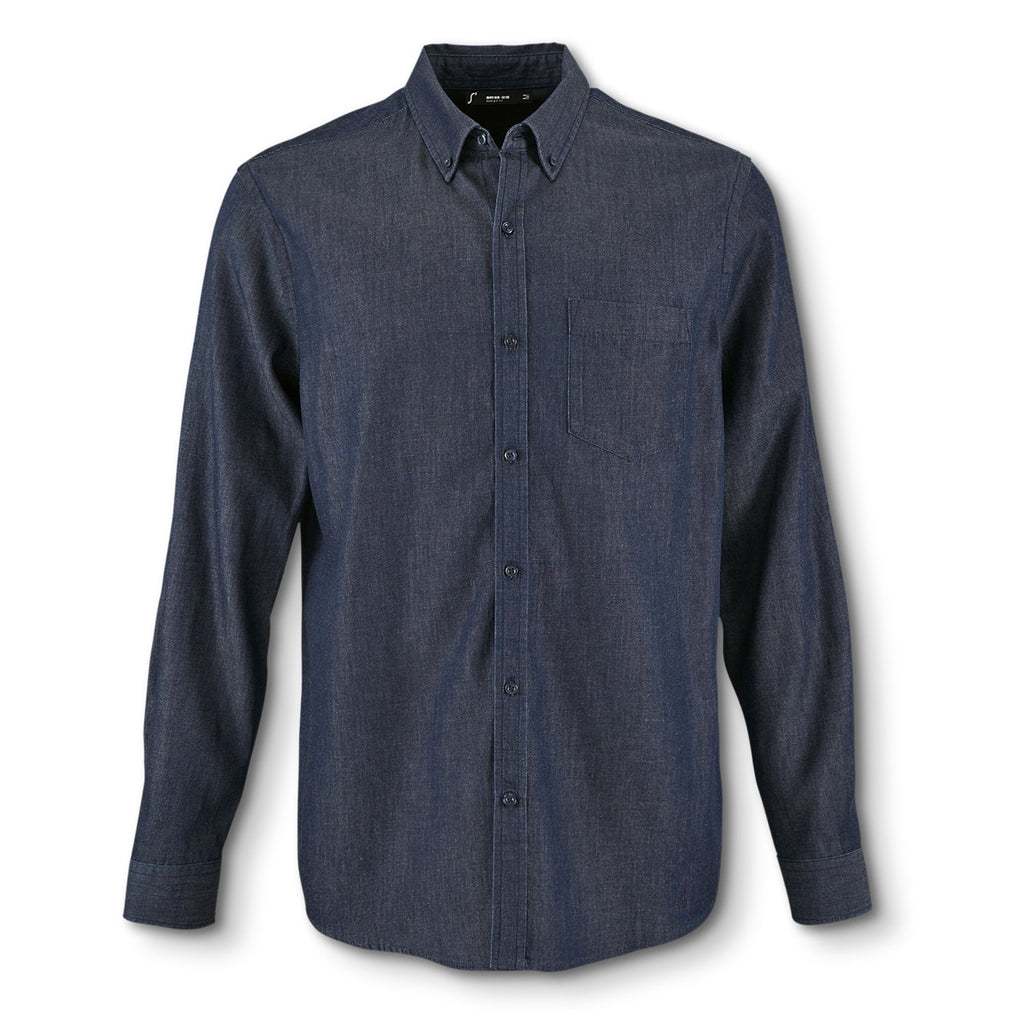 SOLS Barry Men's Denim Shirt (2)