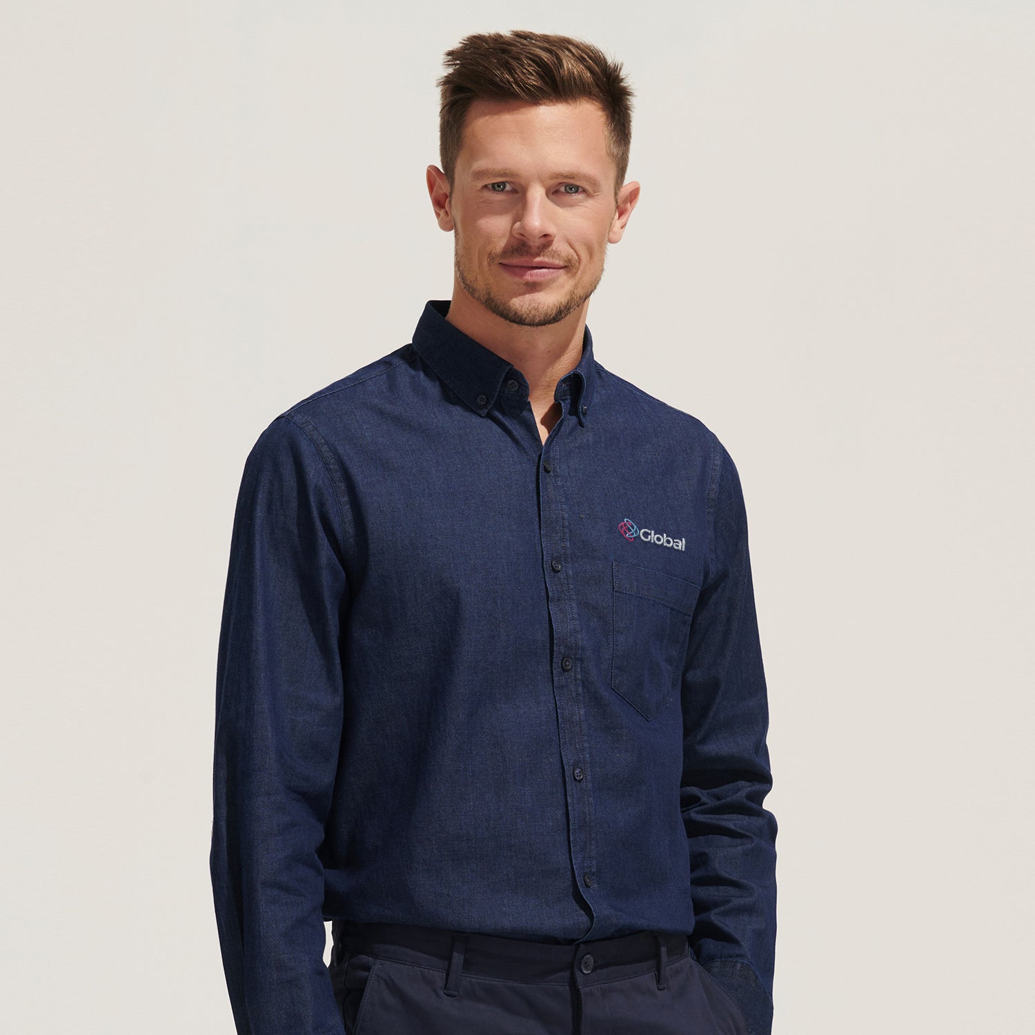 SOLS Barry Men's Denim Shirt (4)