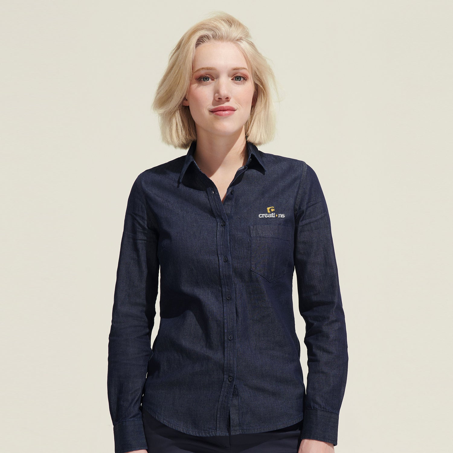 SOLS Barry Women's Denim Shirt (4)