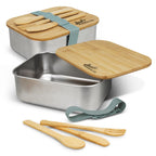 Stainless Steel Lunch Box with Cutlery (2)
