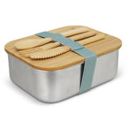 Stainless Steel Lunch Box with Cutlery (3)