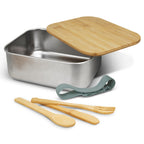 Stainless Steel Lunch Box with Cutlery (4)