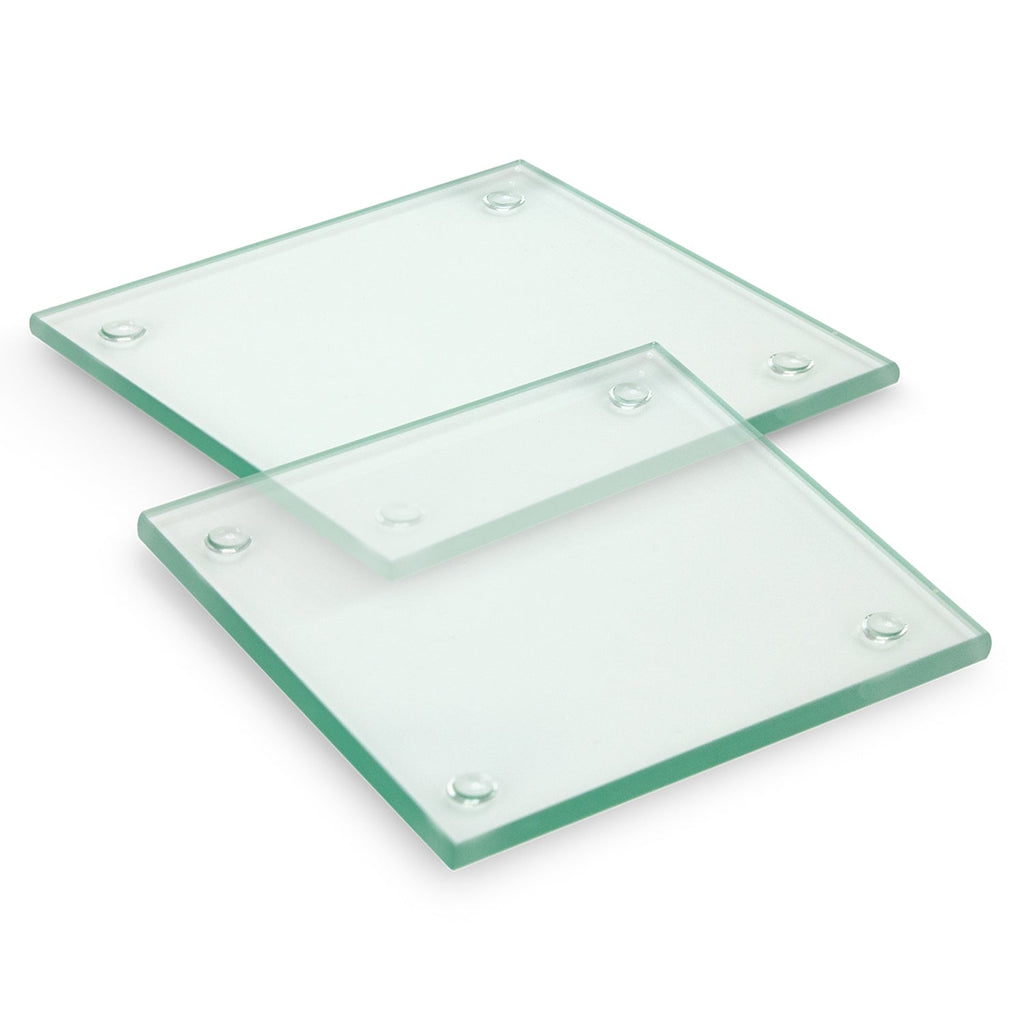 Venice Glass Coaster - Set of 2 - Square - Full Colour (2)
