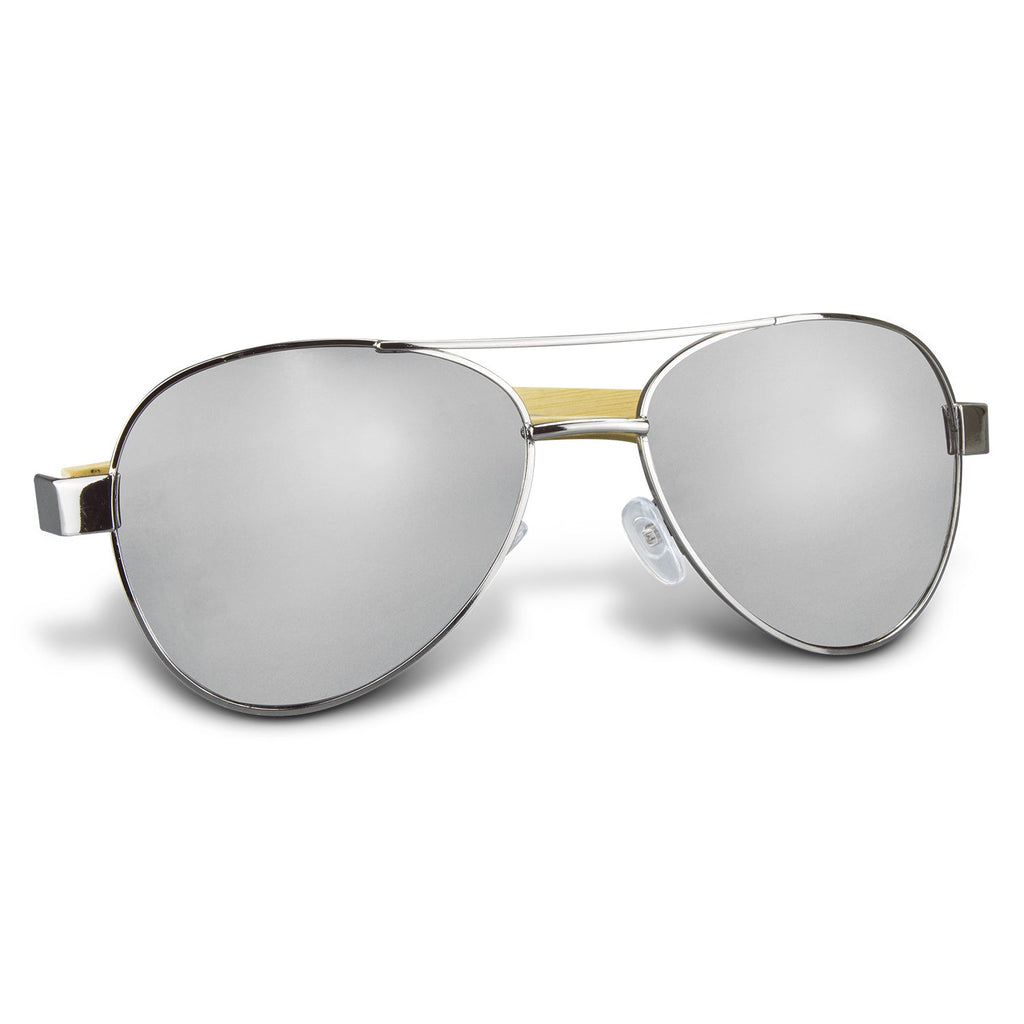 Aviator Mirror Lens Sunglasses - Bamboo (3)