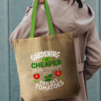 Thera Jute Tote Bag - Coloured Handles (10)
