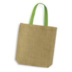 Thera Jute Tote Bag - Coloured Handles (5)