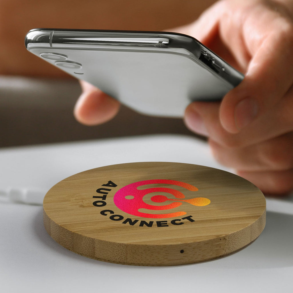 Vita Bamboo Wireless Charger - Round (5)