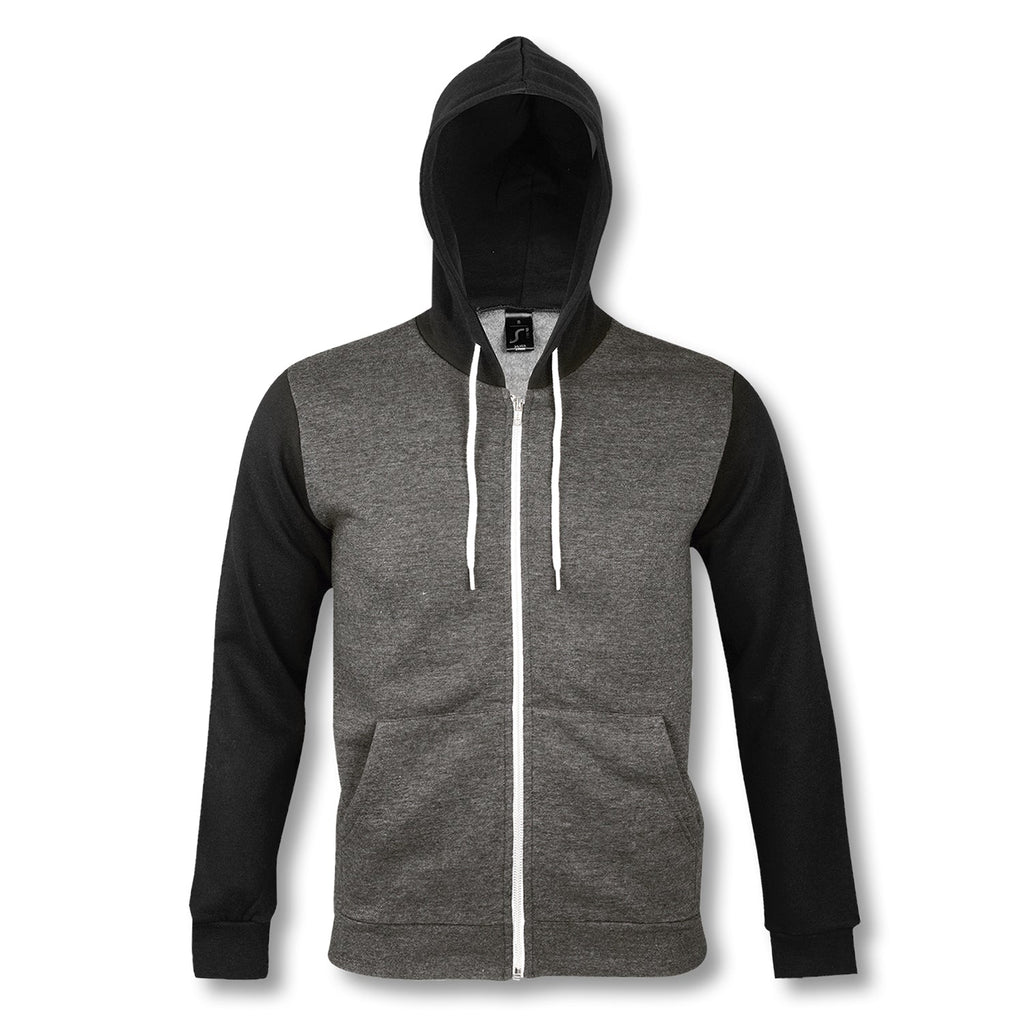 SOLS Silver Unisex Zipped Sweatshirt (2)