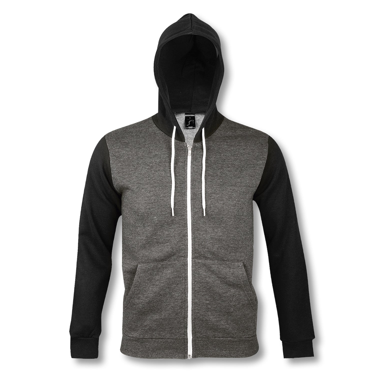SOLS Silver Unisex Zipped Sweatshirt (2)