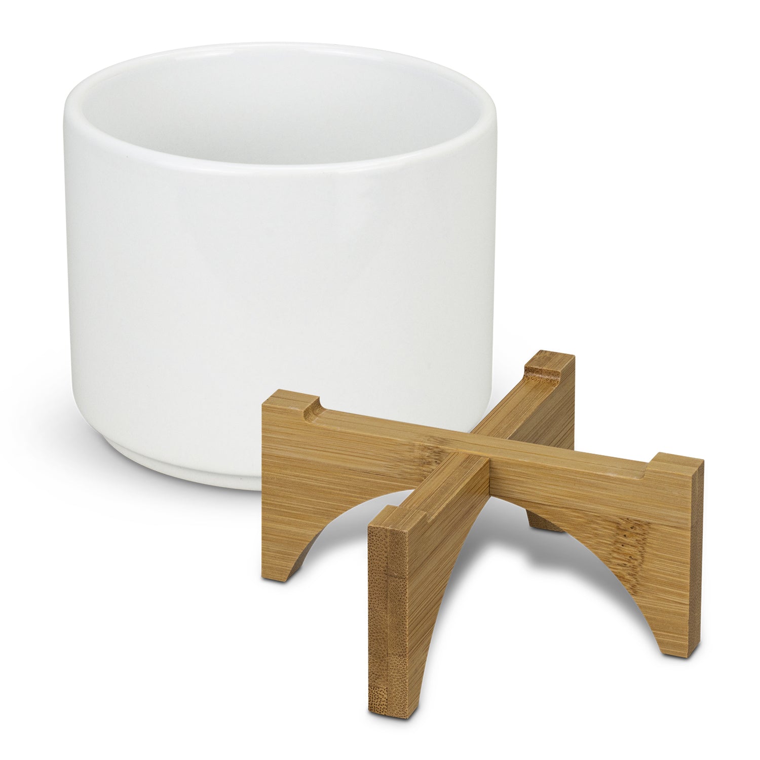 Planter with Bamboo Base (3)