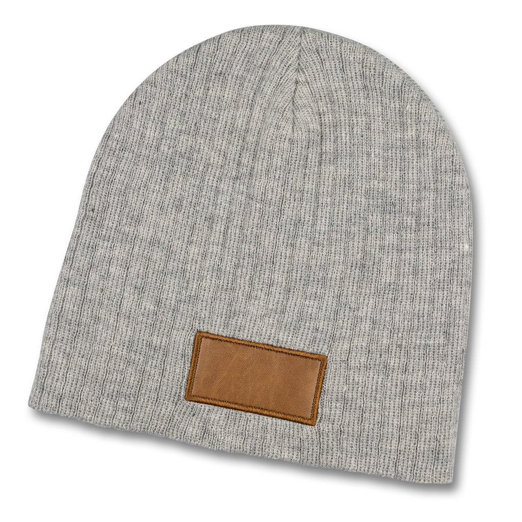 Nebraska Heather Cable Knit Beanie With Patch (2)