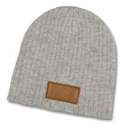 Nebraska Heather Cable Knit Beanie With Patch (2)