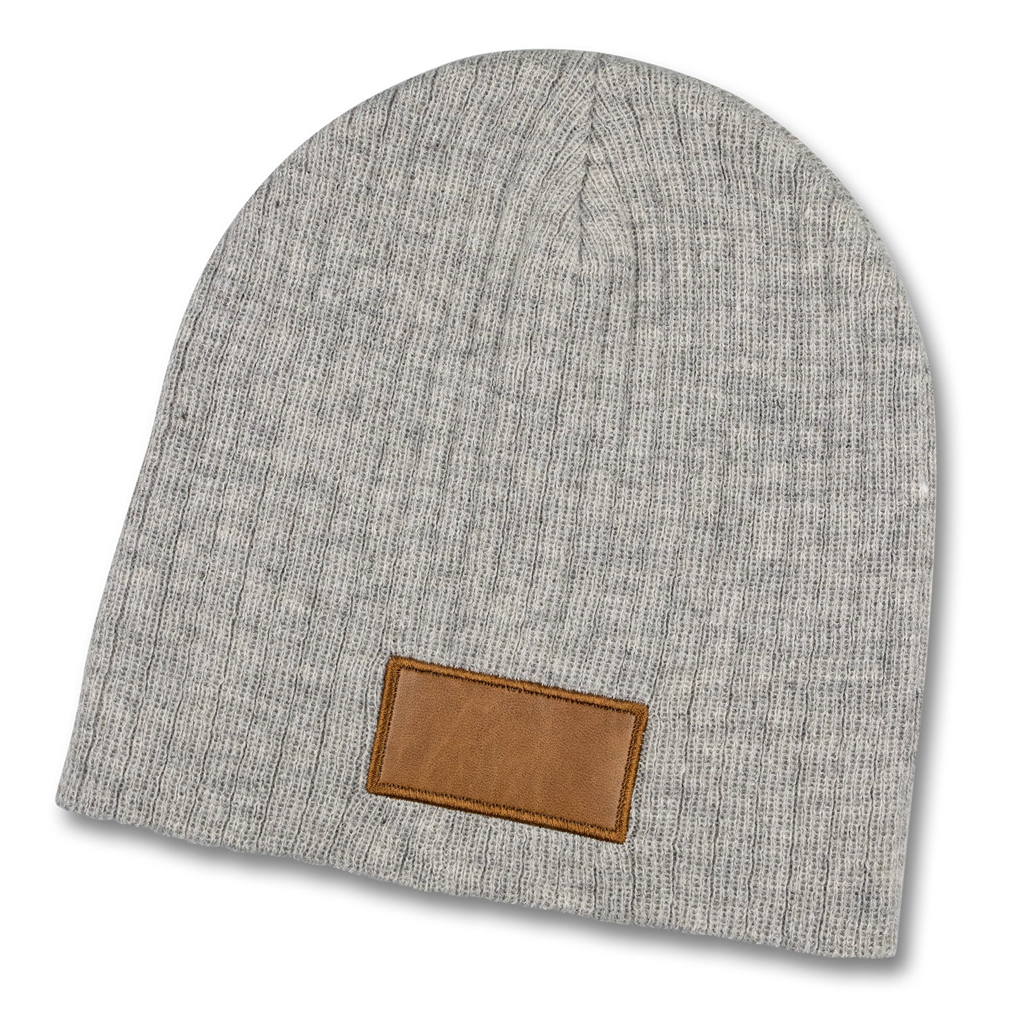 Nebraska Heather Cable Knit Beanie With Patch (2)