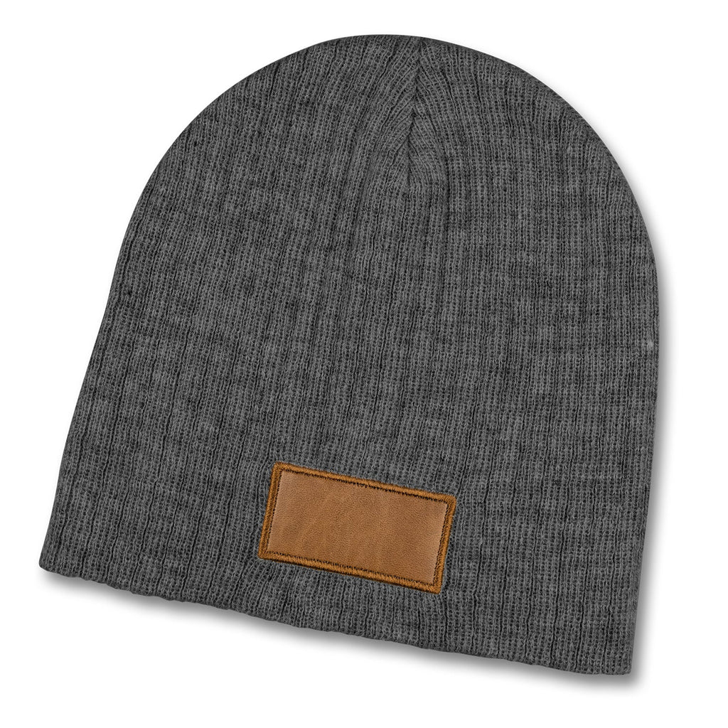Nebraska Heather Cable Knit Beanie With Patch (3)