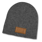 Nebraska Heather Cable Knit Beanie With Patch (3)