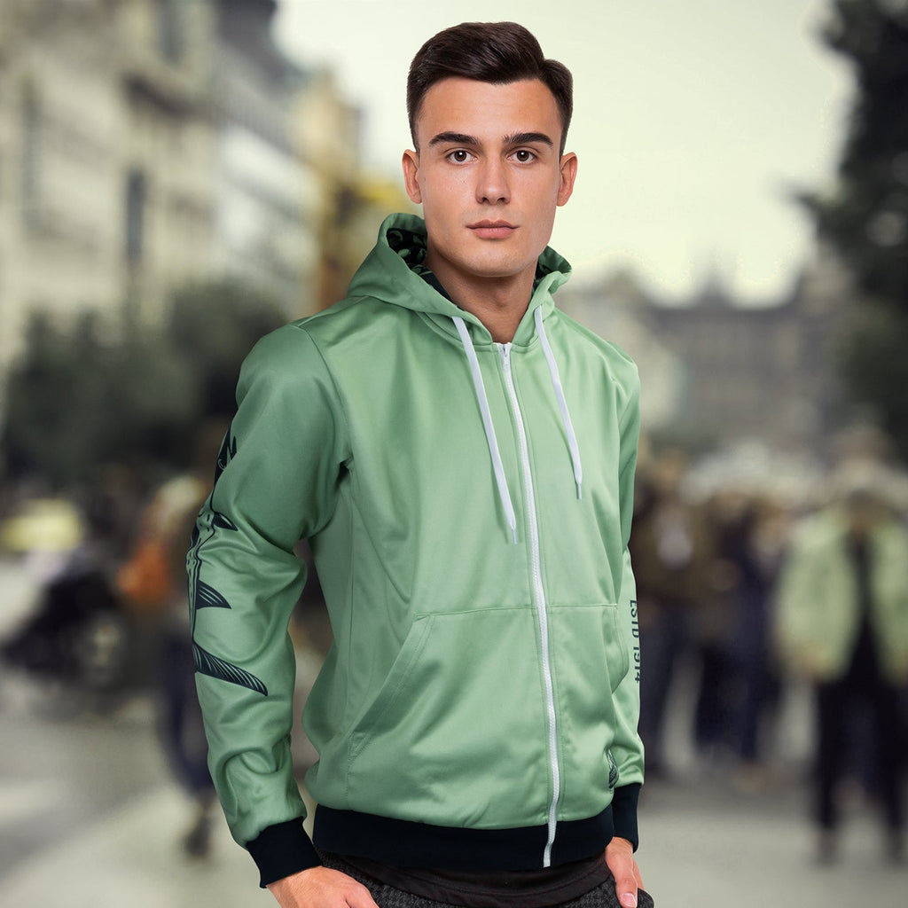 Custom Mens Sports Zipped Hoodie (5)
