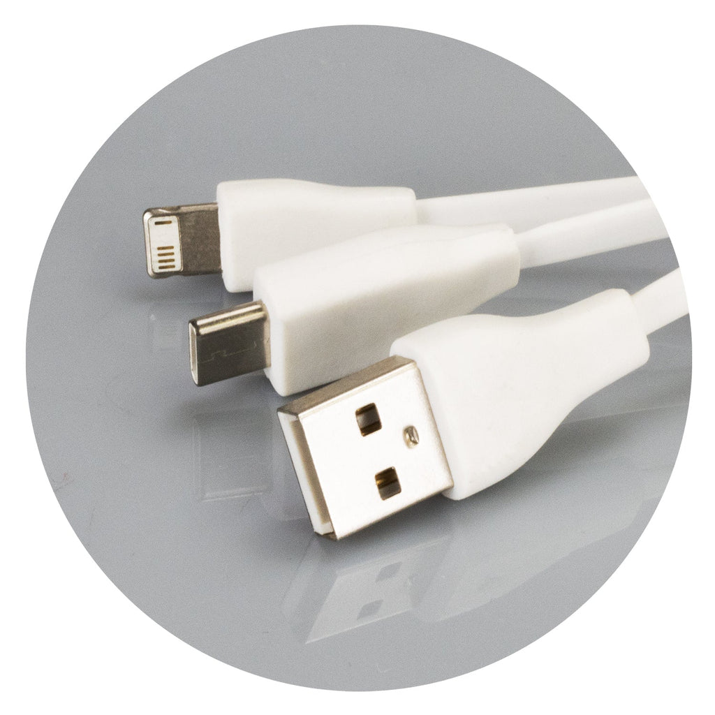Bamboo Charging Cable Key Ring - Rectangle (3)
