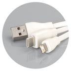 Bamboo Charging Cable Key Ring - Round (3)