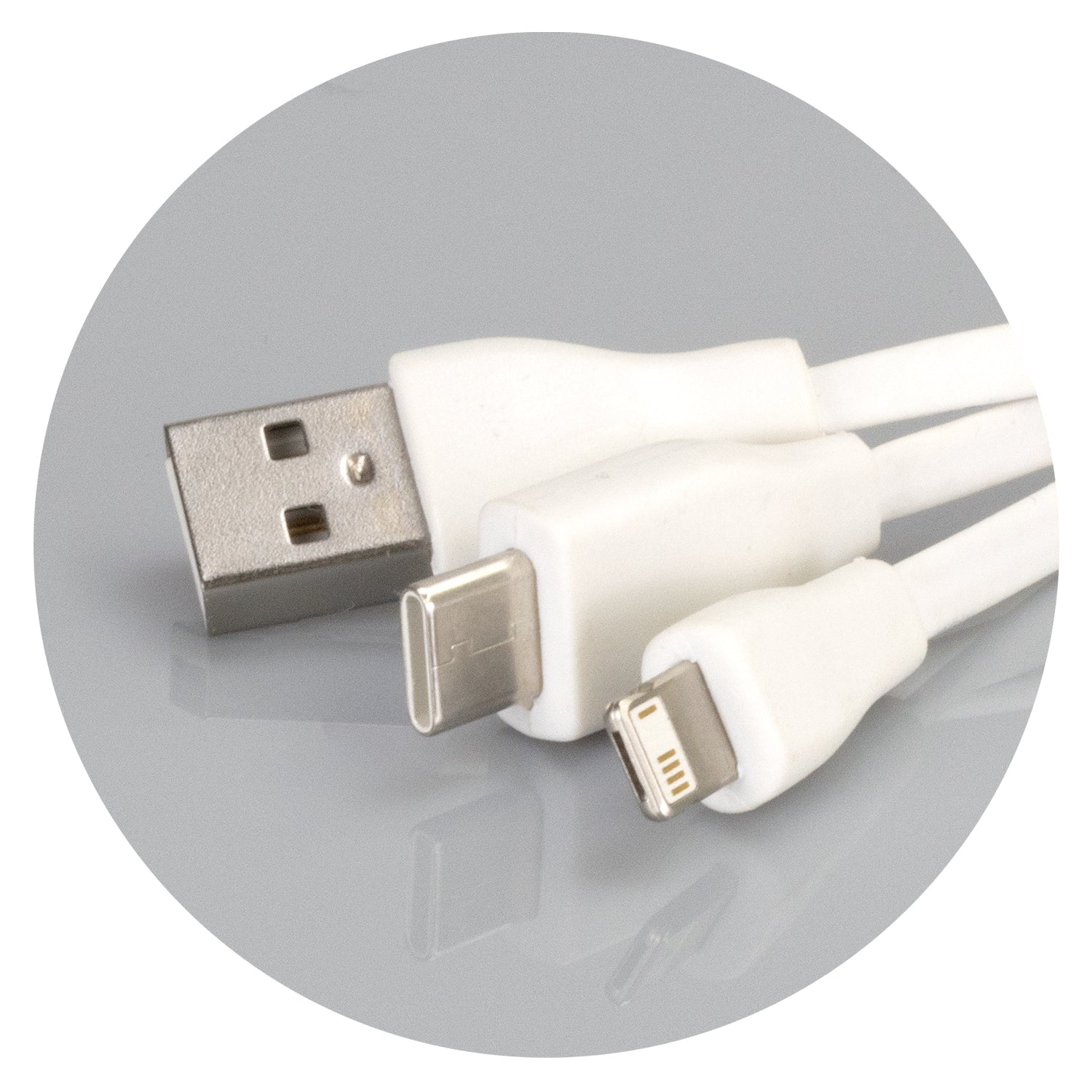 Bamboo Charging Cable Key Ring - Round (3)