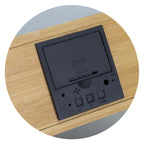 Bamboo Wireless Charging Clock (5)