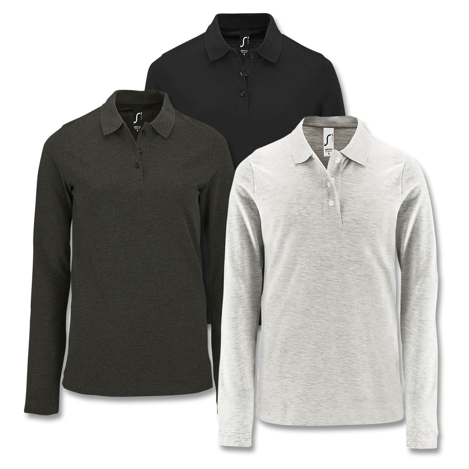 SOLS Perfect Women's Long Sleeve Polo (5)