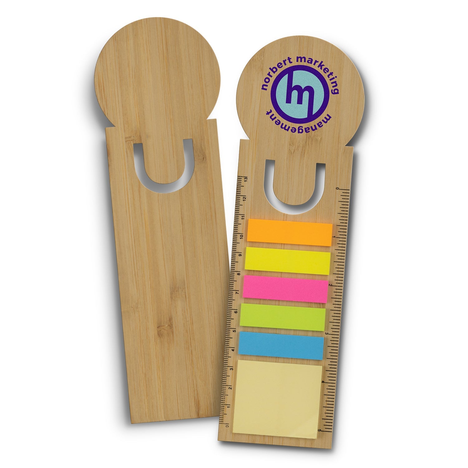 Bamboo Ruler Bookmark - Round (2)