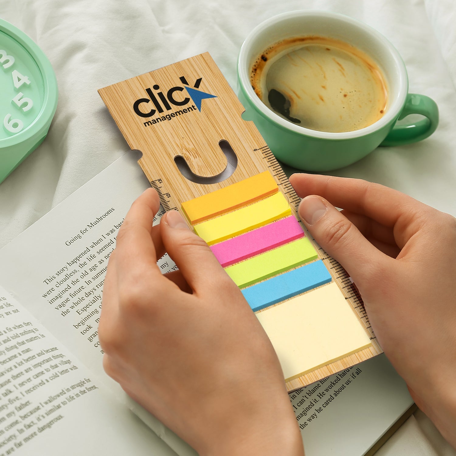 Bamboo Ruler Bookmark - Square (4)
