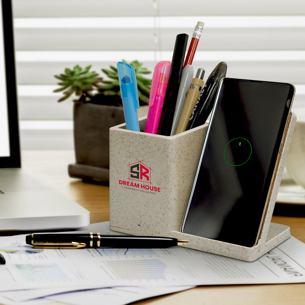 NATURA Oaken Wireless Charger Desk Caddy (6)